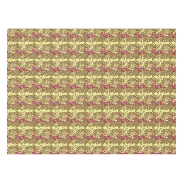Muster mit Fischen und Welle Tischdecke (Vorderseite (Horizontal))