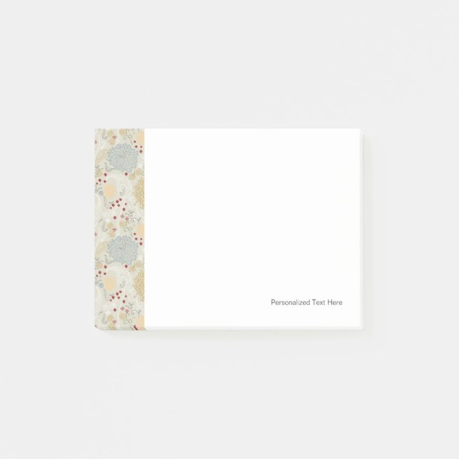 Muster mit geschliffenem Garten Post-it Klebezettel (Vorderseite)