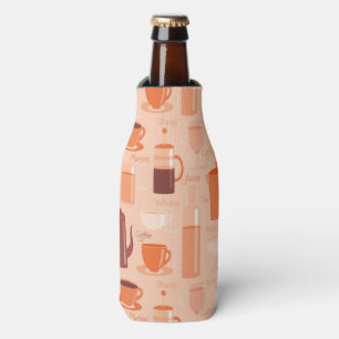 Muster mit Getränken und Text Flaschenkühler