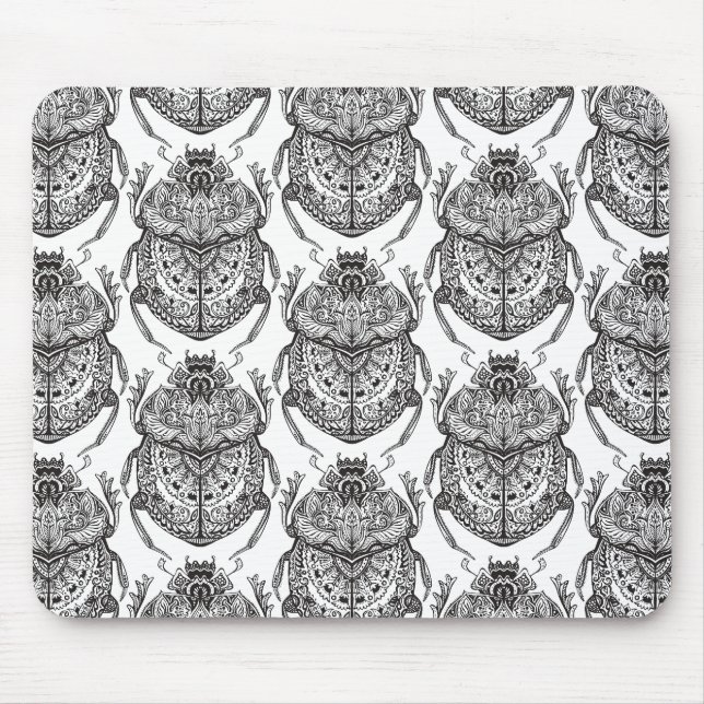 Muster mit Handgekritzel Mousepad (Vorne)