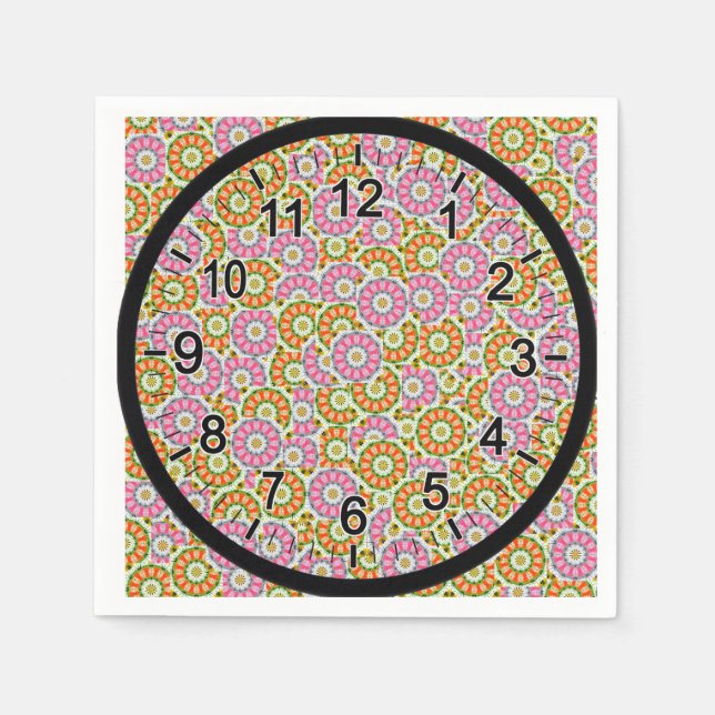 Muster mit hohem Pigmentgehalt Serviette (Vorderseite)