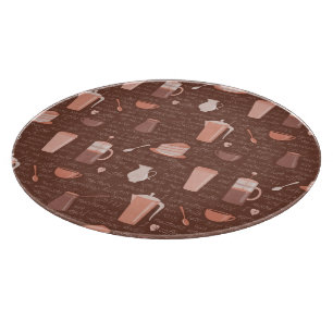 Muster mit in Verbindung stehenden Elementen des Schneidebrett