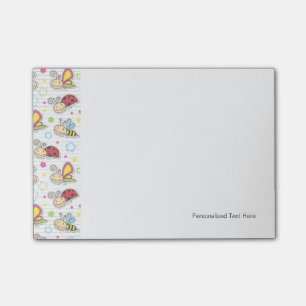 Muster mit Insekten Post-it Klebezettel