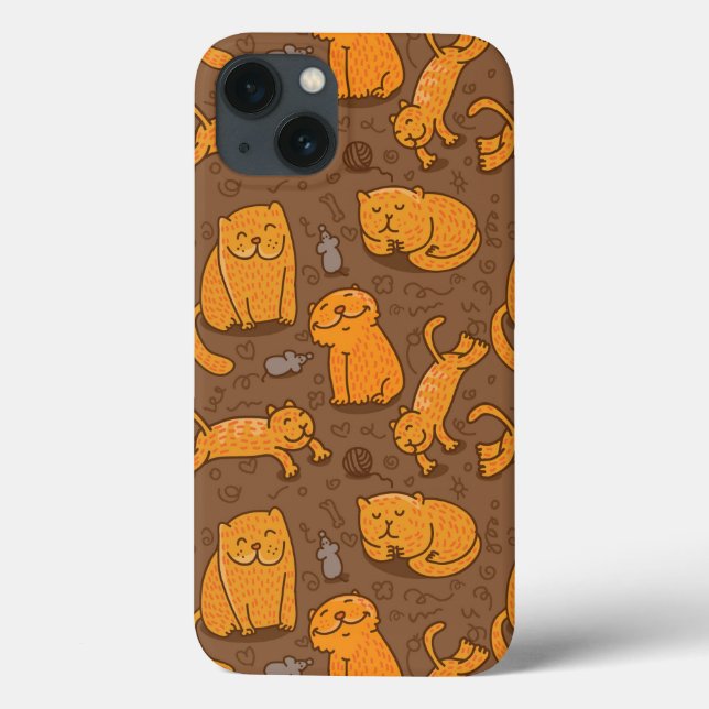 Muster mit Katzen Case-Mate iPhone Hülle (Rückseite)