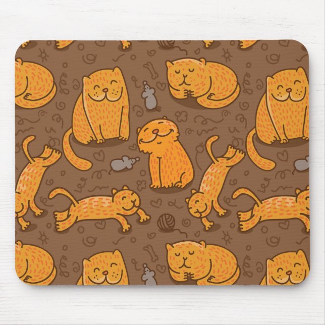 Muster mit Katzen Mousepad (Vorne)