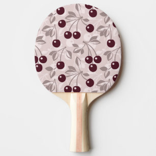 Muster mit Kirschen 2 Tischtennis Schläger