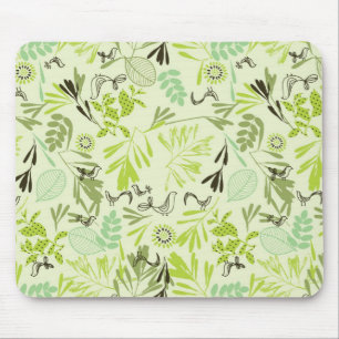 Muster mit kleinen Babyvögeln Mousepad