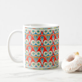 Muster mit Kuhköpfen - antiker Ägyptischer Kunstka Kaffeetasse