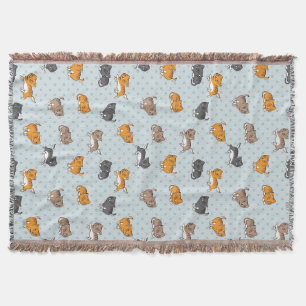 Muster mit lustigen Katzen Decke