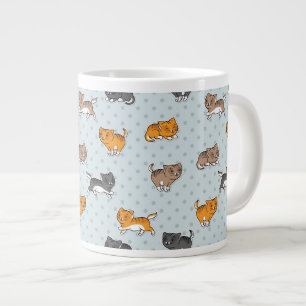Muster mit lustigen Katzen Jumbo-Tasse