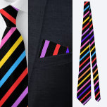 Muster mit mehrfarbigem Streifen Krawatte<br><div class="desc">Multicfarbene Streifen Pattern Krawatte.</div>