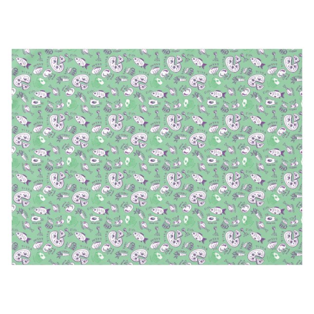 Muster mit Nahrung Tischdecke (Vorderseite (Horizontal))