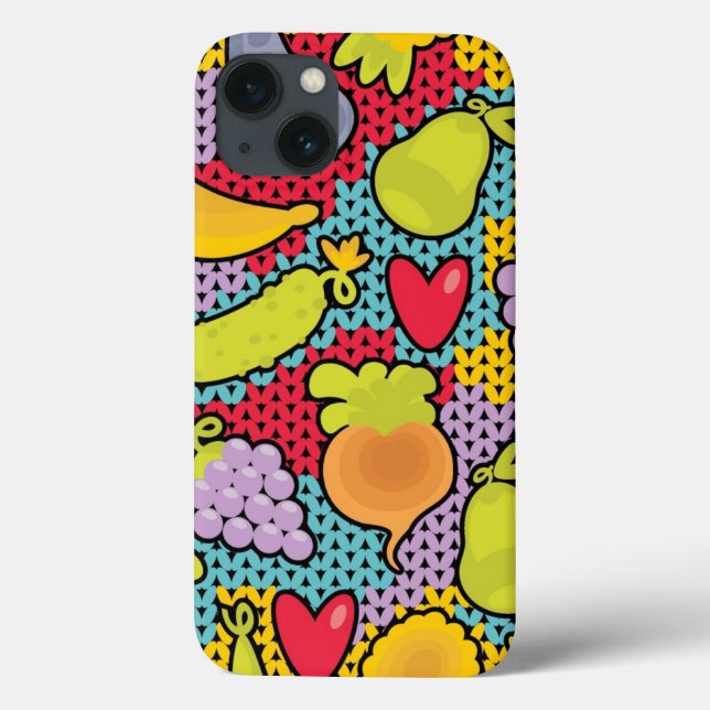 Muster mit Obst und Gemüse Case-Mate iPhone Hülle (Rückseite)
