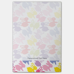 Muster mit Ostern-Kaninchen Post-it Klebezettel