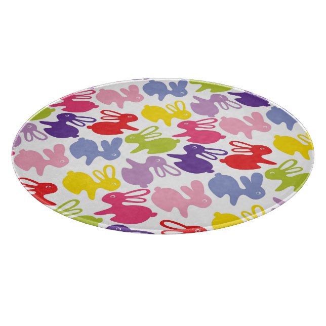 Muster mit Ostern-Kaninchen Schneidebrett (Ecke)