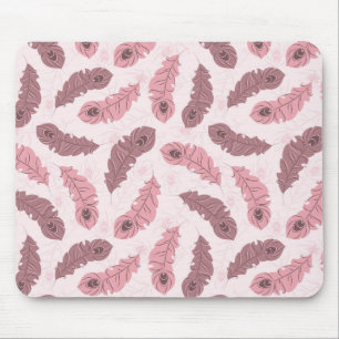 Muster mit Pfauenfedern Mousepad