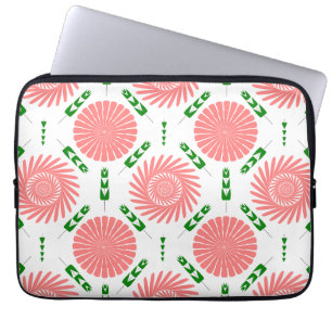 Muster mit rosa Blume Laptopschutzhülle