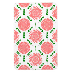 Muster mit rosa Blume Magnet