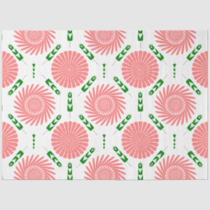 Muster mit rosa Blume Seidenpapier