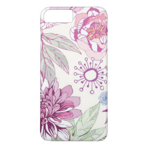 Muster mit rosa Blumen Case-Mate iPhone Hülle