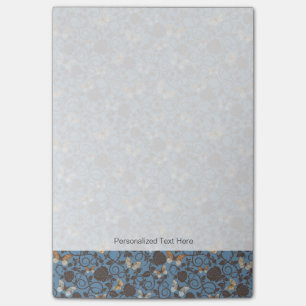 Muster mit Rosen und Schmetterling Post-it Klebezettel