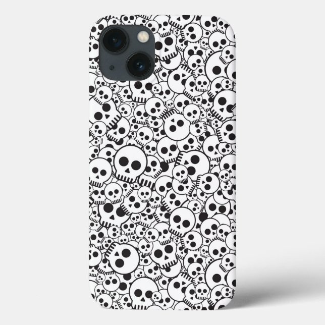 Muster mit Schädeln Case-Mate iPhone Hülle (Rückseite)