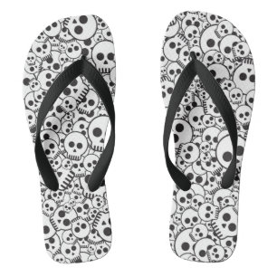 Muster mit Schädeln Flip Flops