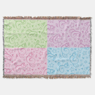 Muster mit Schlangen Decke