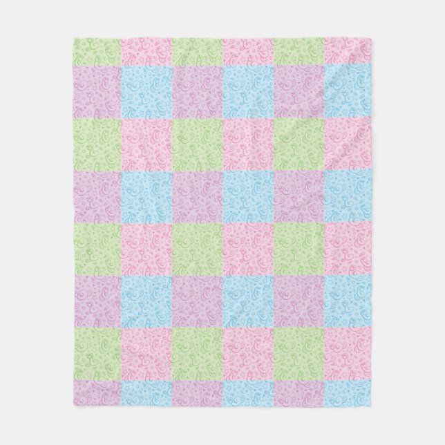 Muster mit Schlangen Fleecedecke (Vorderseite)