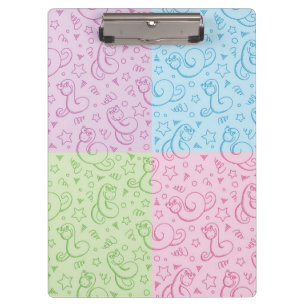 Muster mit Schlangen Klemmbrett