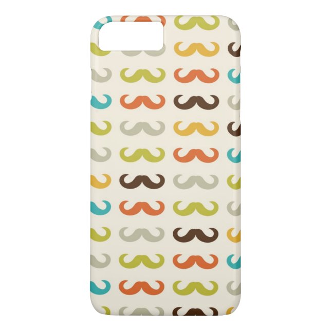 Muster mit Schnurrbart Case-Mate iPhone Hülle (Rückseite)