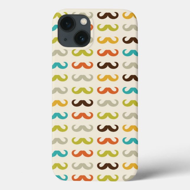 Muster mit Schnurrbart Case-Mate iPhone Hülle (Rückseite)