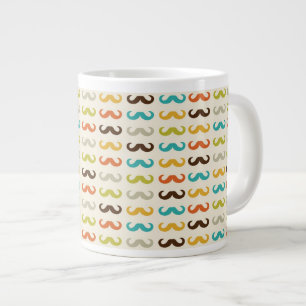 Muster mit Schnurrbart Jumbo-Tasse