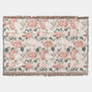 Muster mit schönen Rose /21 Decke