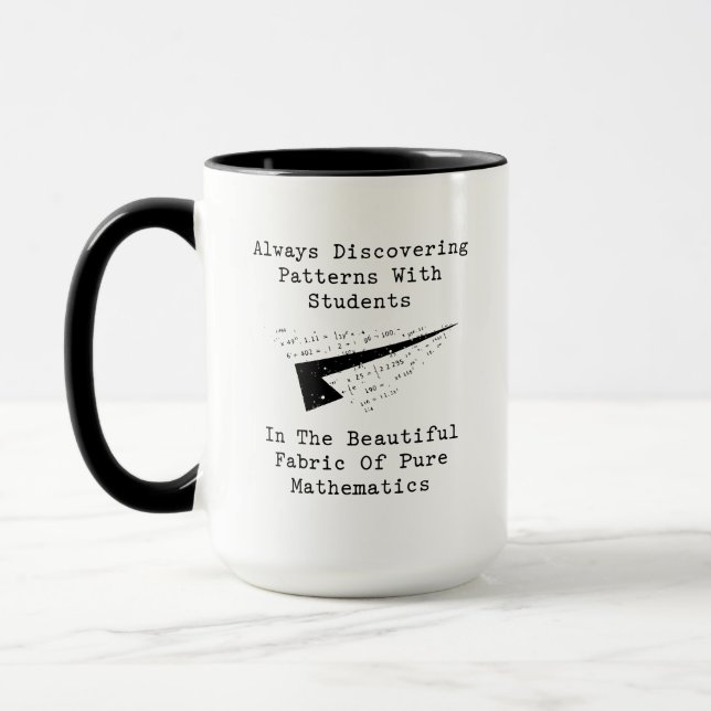 Muster mit Schülern in reiner Mathematik entdecken Tasse (Links)