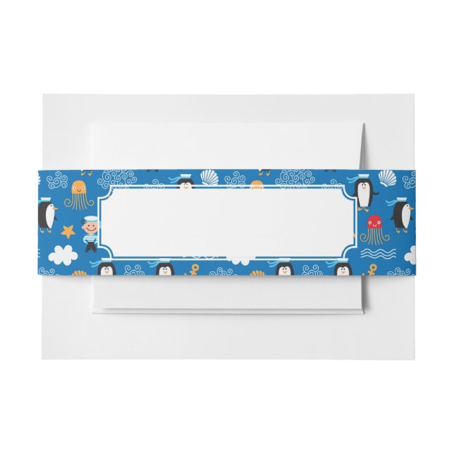 Muster mit Seethema Einladungsbanderole (Vorderseite Beispiel)