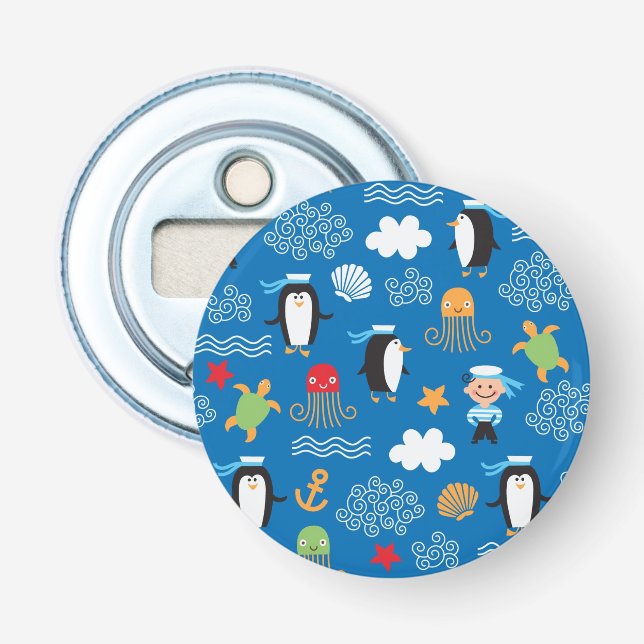 Muster mit Seethema Flaschenöffner (Vorderseite)