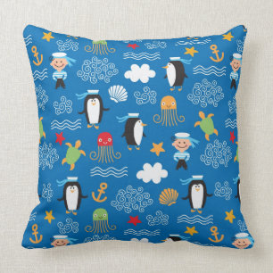 Muster mit Seethema Kissen