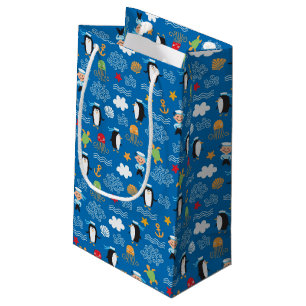 Muster mit Seethema Kleine Geschenktüte
