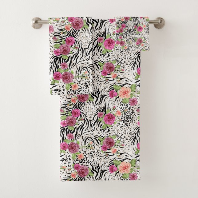 Muster mit Tierdrucken Badhandtuch Set (Insitu)