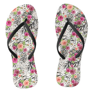 Muster mit Tierdrucken Flip Flops