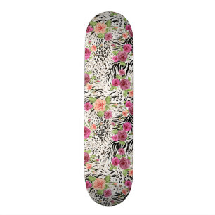 Muster mit Tierdrucken Skateboard