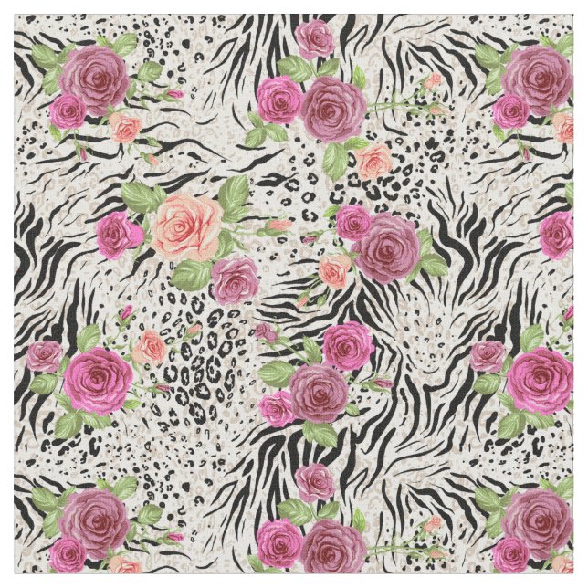 Muster mit Tierdrucken Stoff (Nahaufnahme)