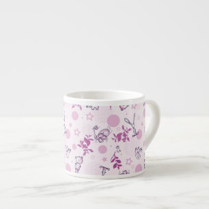 Muster mit vintage Baby-Tieren Espressotasse