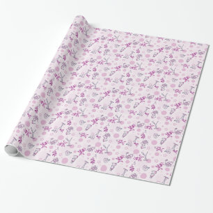Muster mit vintage Baby-Tieren Geschenkpapier