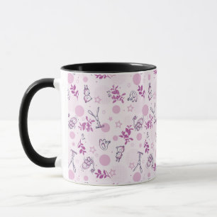 Muster mit vintage Baby-Tieren Tasse