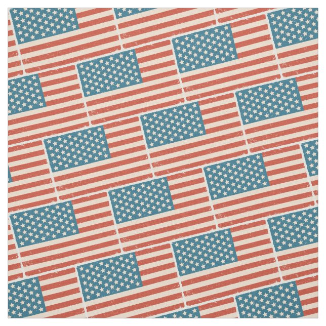 Muster mit Vintage-Flagge der USA Stoff (Muster)