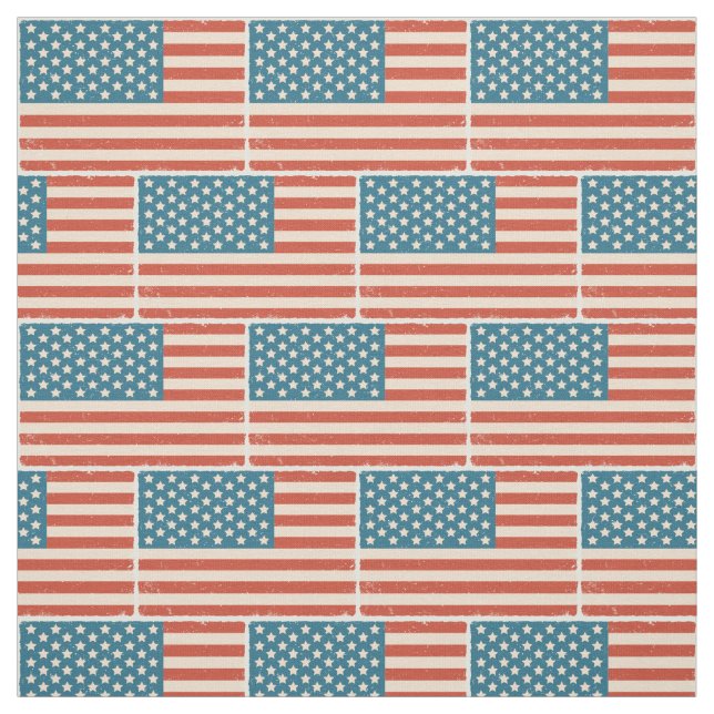 Muster mit Vintage-Flagge der USA Stoff (Muster)