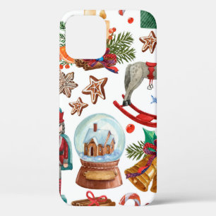 Muster mit Weihnachtsschmuck, Spielzeug und Case-Mate iPhone Hülle