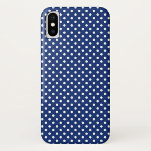 Muster mit weißen Punkten 2 iPhone X Hülle